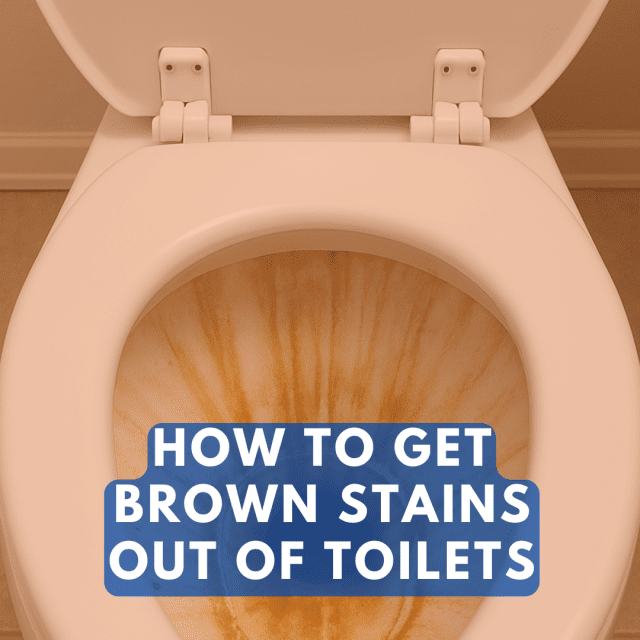 How to get brown stains out of toilet bowl